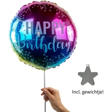 Happy Birthday helium voor 14,95