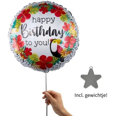 Happy Birthday flower power voor 16,95