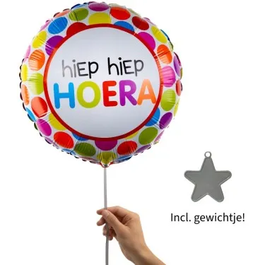 Hiep Hiep Hoera multi color voor 16,95