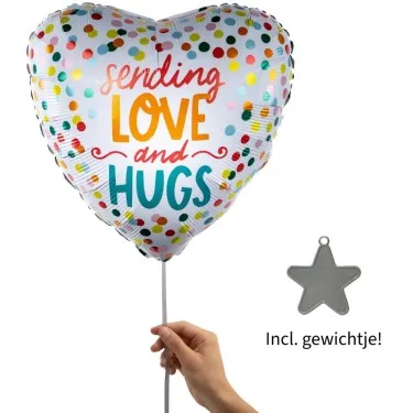 Kleurrijk hart vol liefde ballon voor 16,95